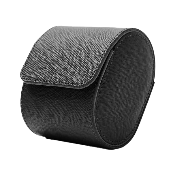 Single Watch Roll Leather Travel Case
