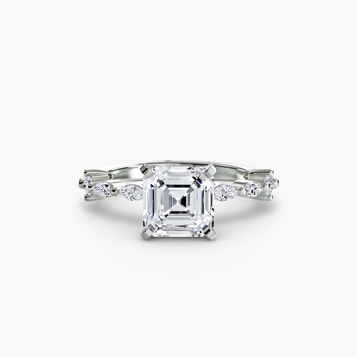 Raffaella Solitaire with Eternity Pavé