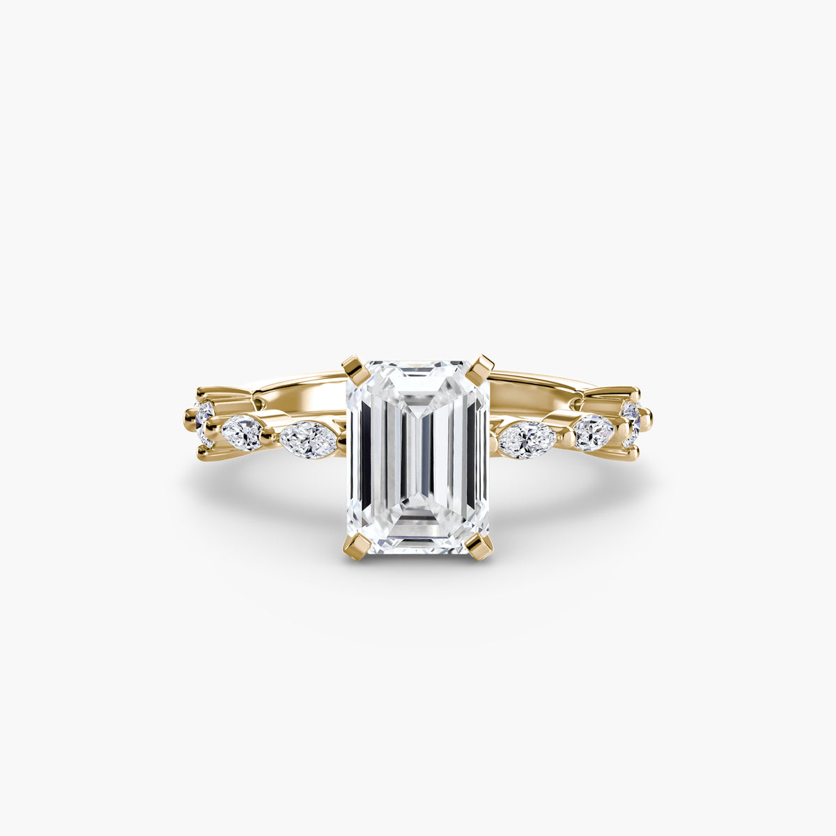 Raffaella Solitaire with Eternity Pavé