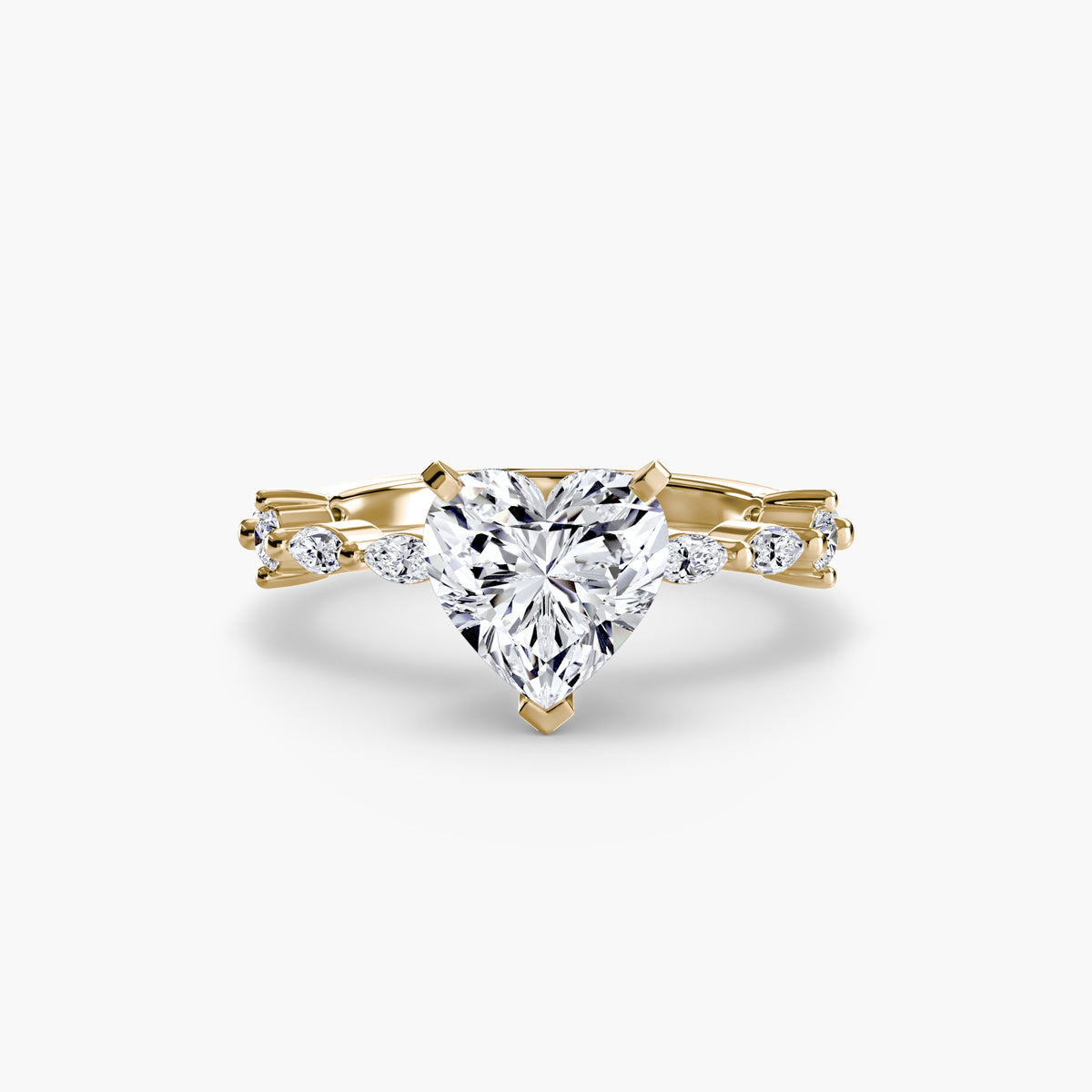 Raffaella Solitaire with Eternity Pavé