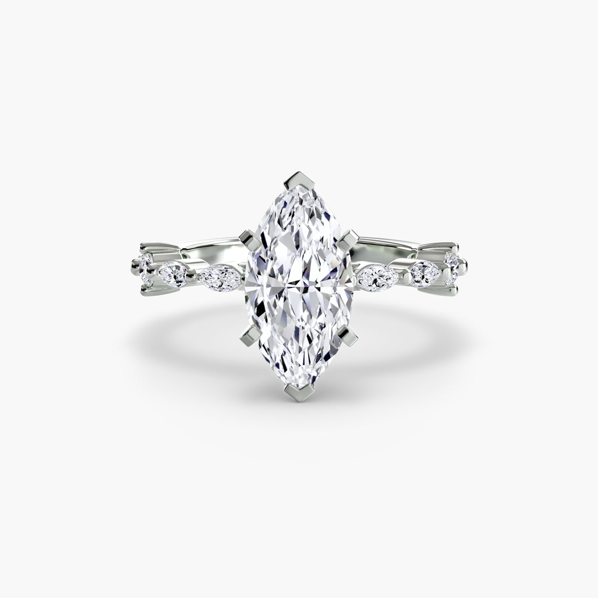Raffaella Solitaire with Eternity Pavé