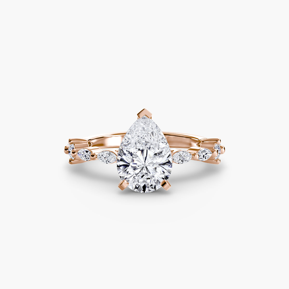 Raffaella Solitaire with Eternity Pavé