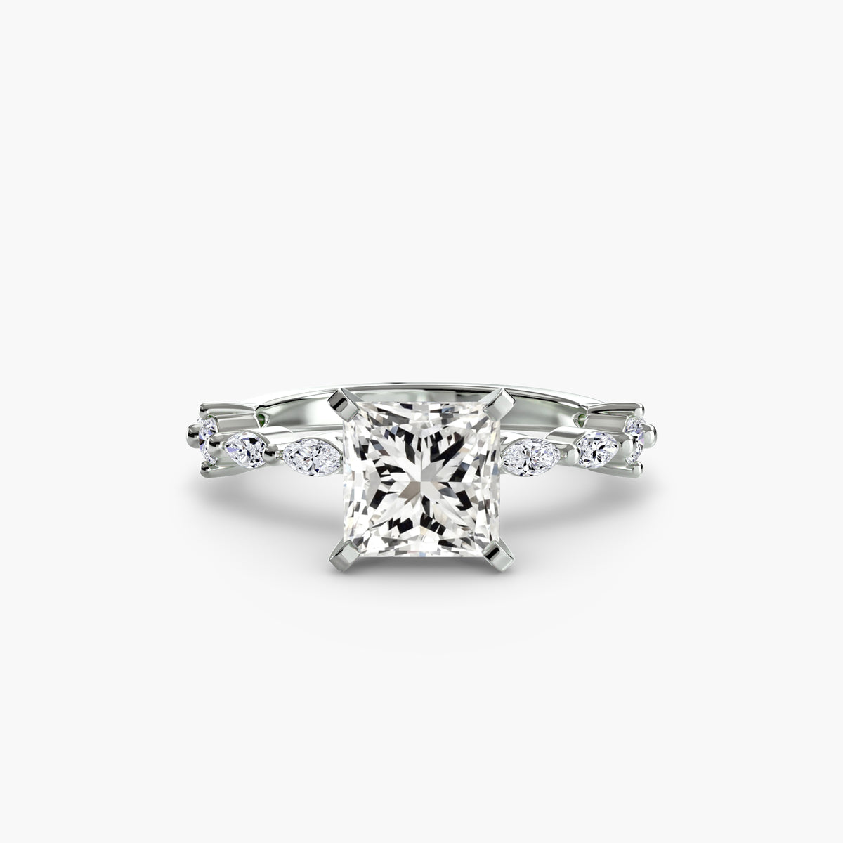 Raffaella Solitaire with Eternity Pavé