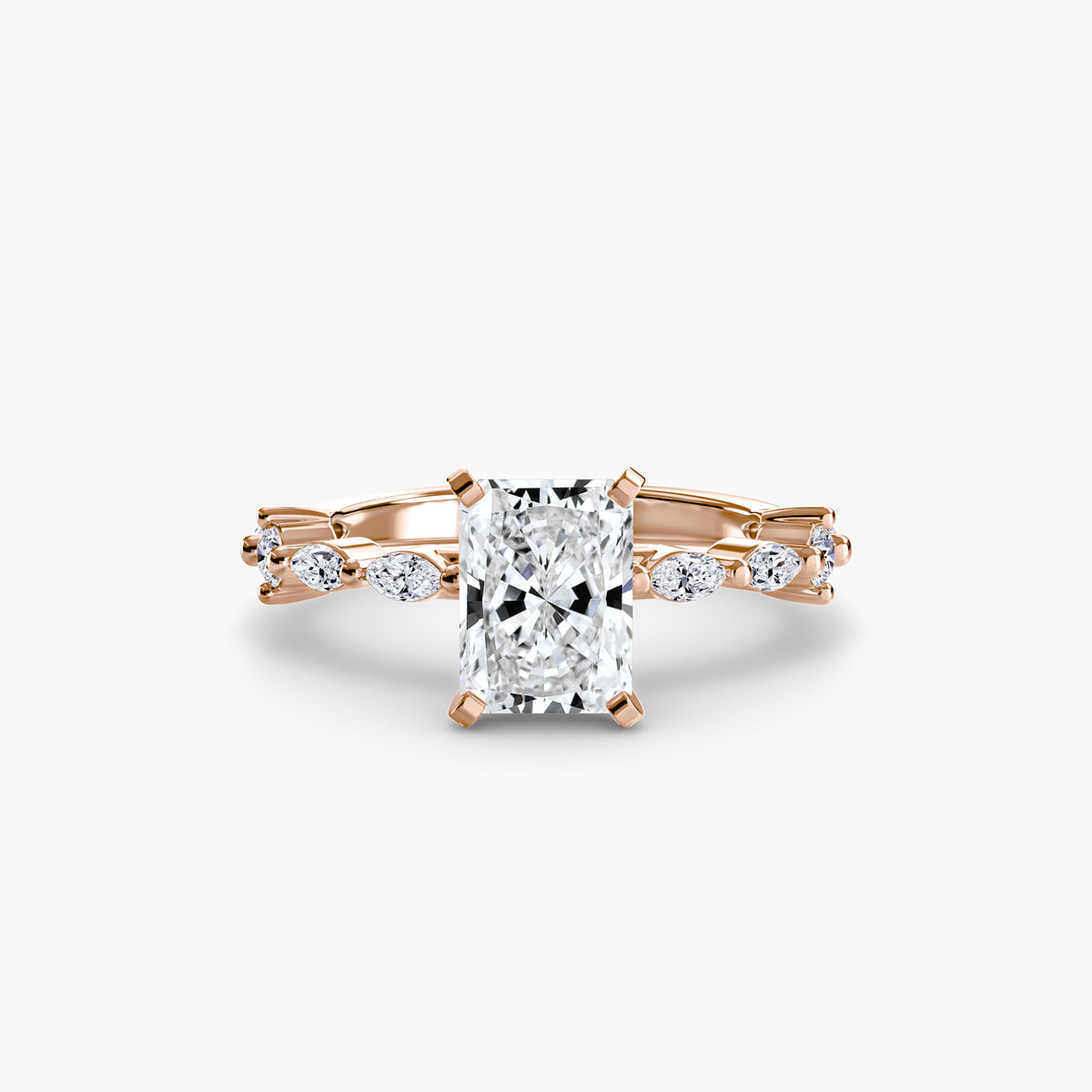 Raffaella Solitaire with Eternity Pavé