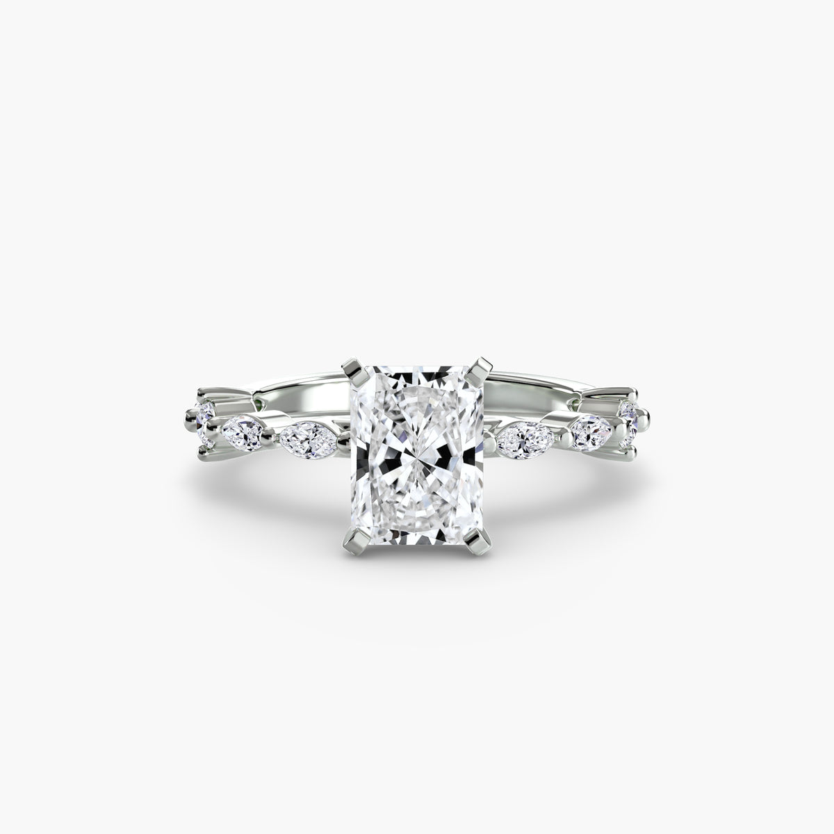 Raffaella Solitaire with Eternity Pavé