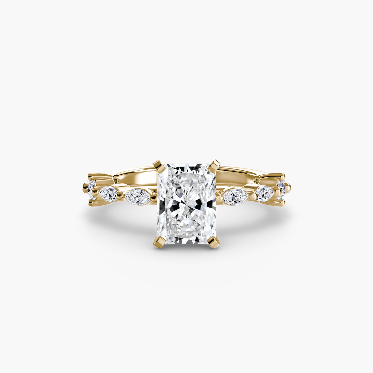 Raffaella Solitaire with Eternity Pavé