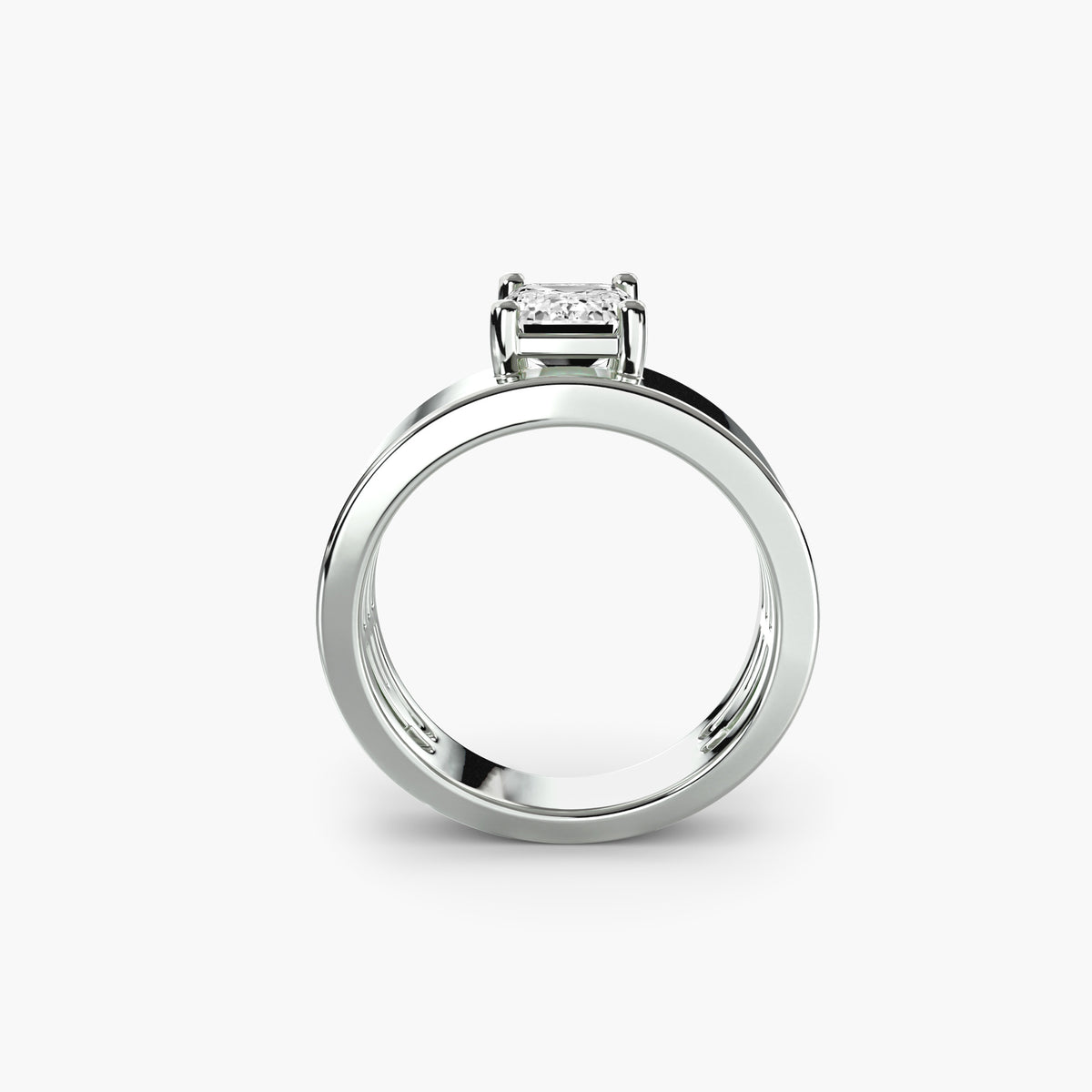 Federica Wide Band Solitaire