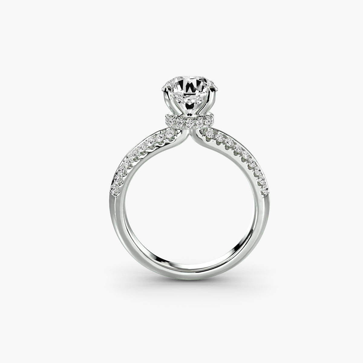 Camila Solitaire with Pavé