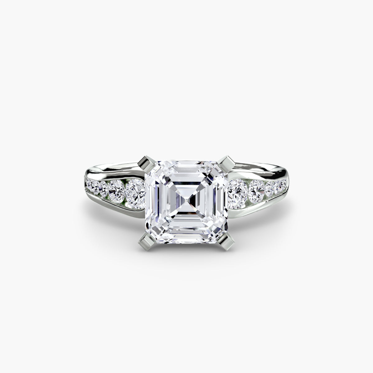 Chiara Solitaire with Pavé