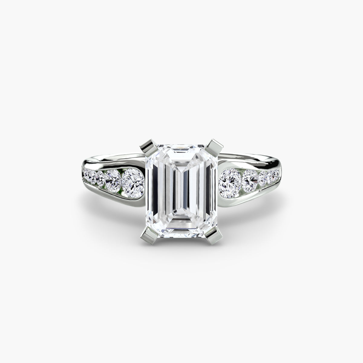 Chiara Solitaire with Pavé