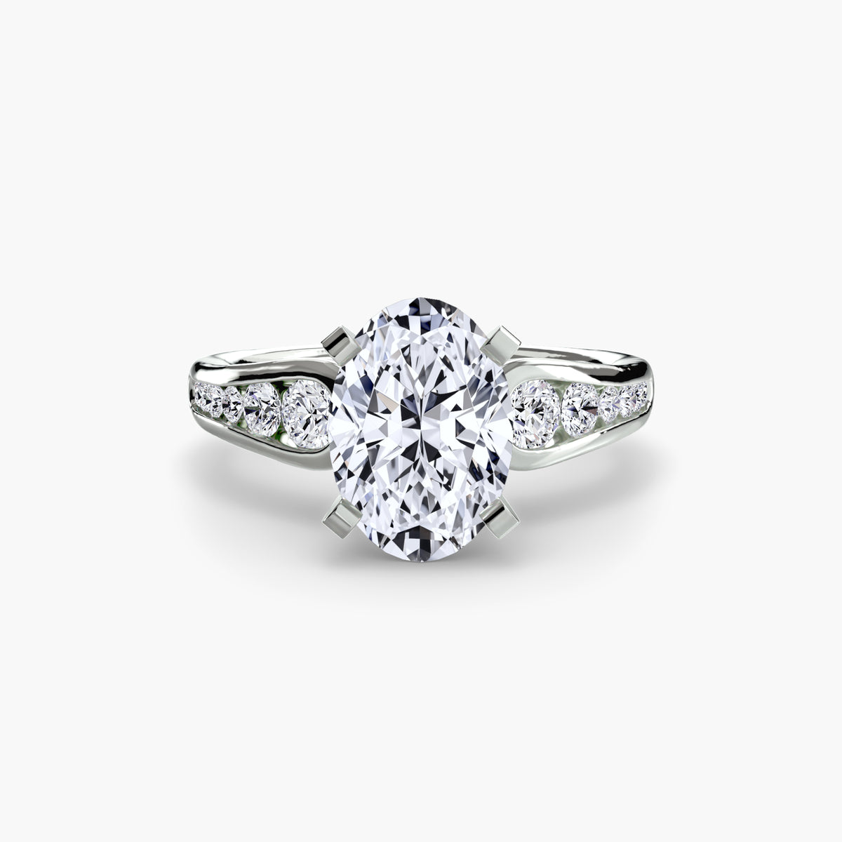 Chiara Solitaire with Pavé