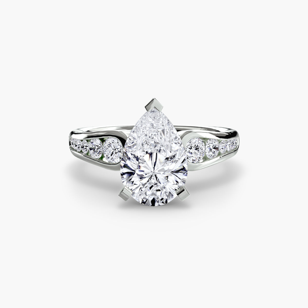 Chiara Solitaire with Pavé