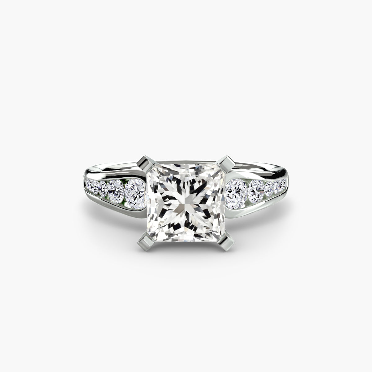 Chiara Solitaire with Pavé