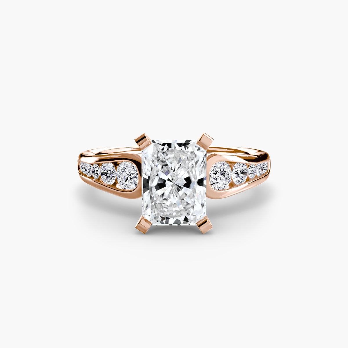 Chiara Solitaire with Pavé