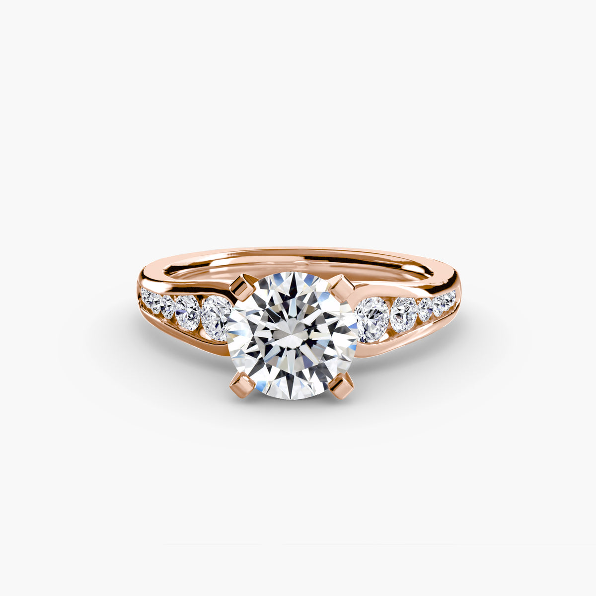 Chiara Solitaire with Pavé