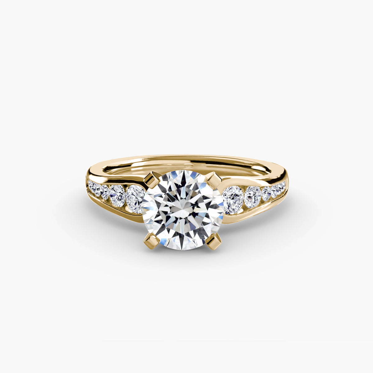 Chiara Solitaire with Pavé