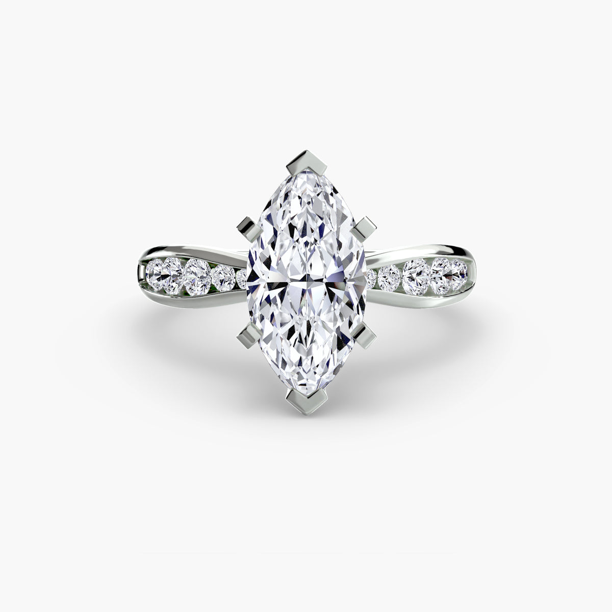 Elena Solitaire with Pavé