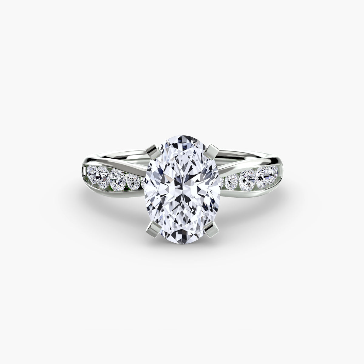 Elena Solitaire with Pavé