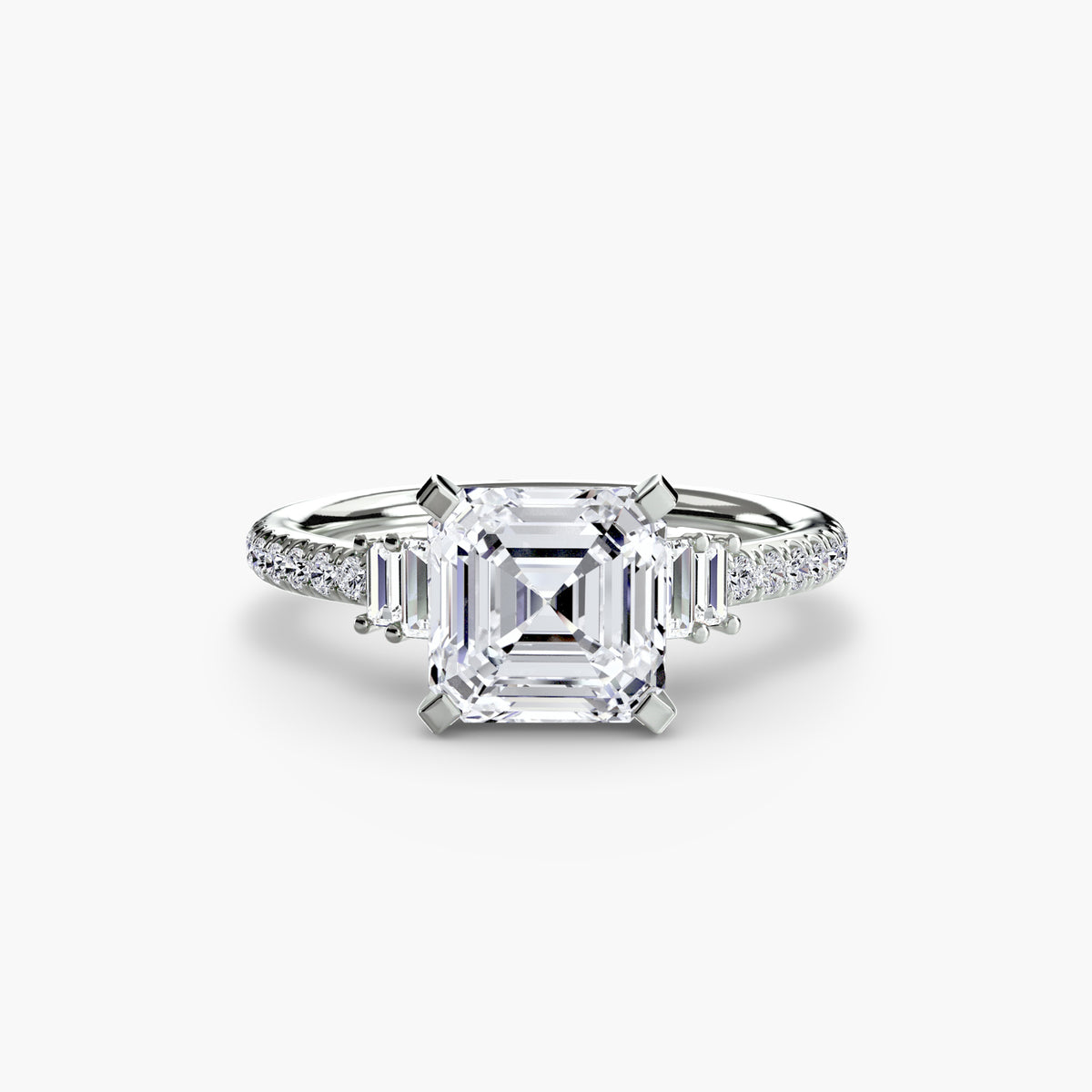 Alessia Solitaire with Pavé