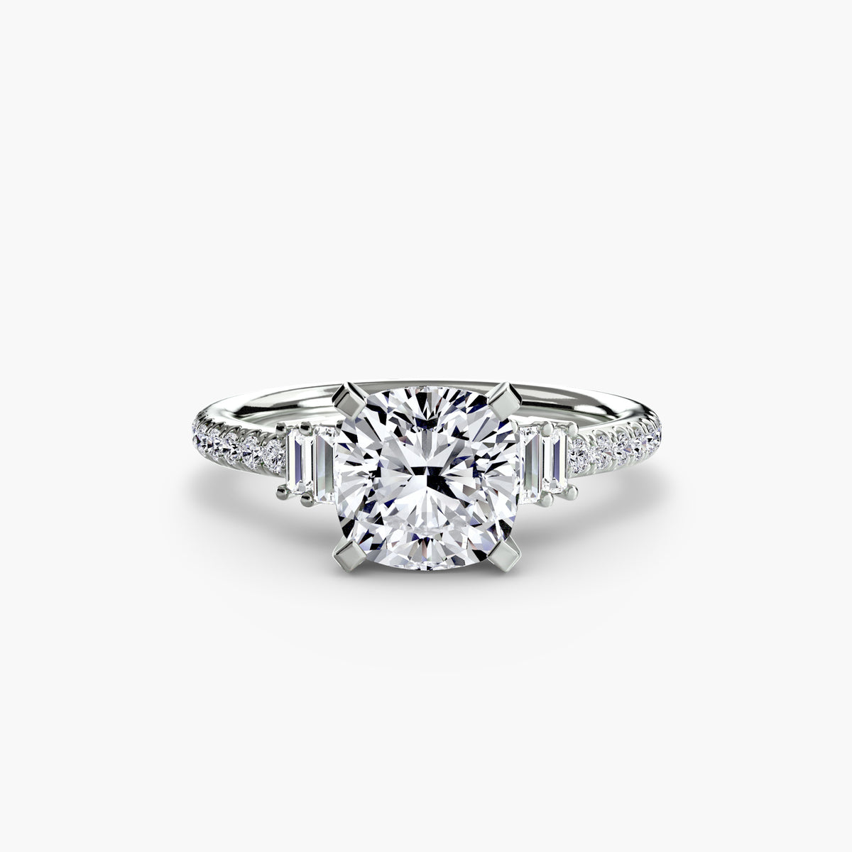 Alessia Solitaire with Pavé