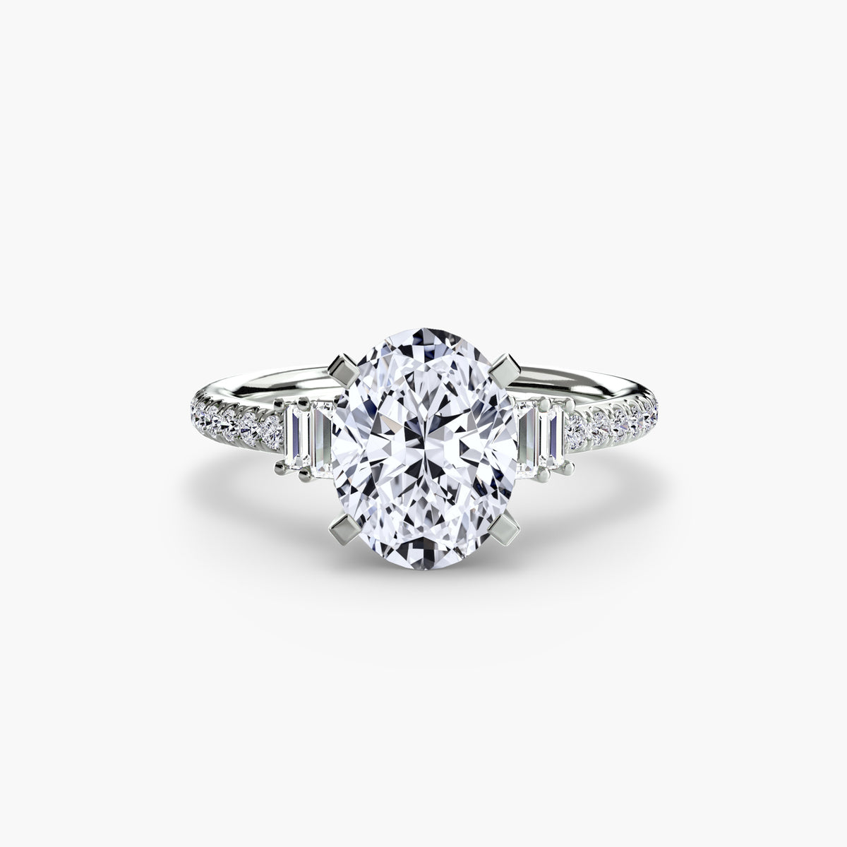 Alessia Solitaire with Pavé