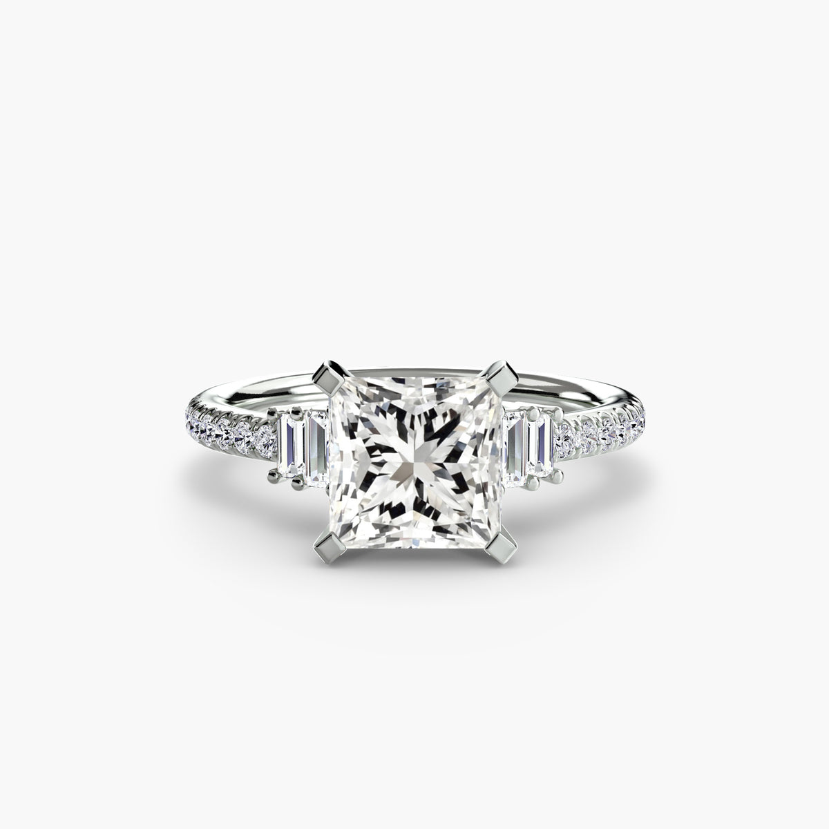Alessia Solitaire with Pavé