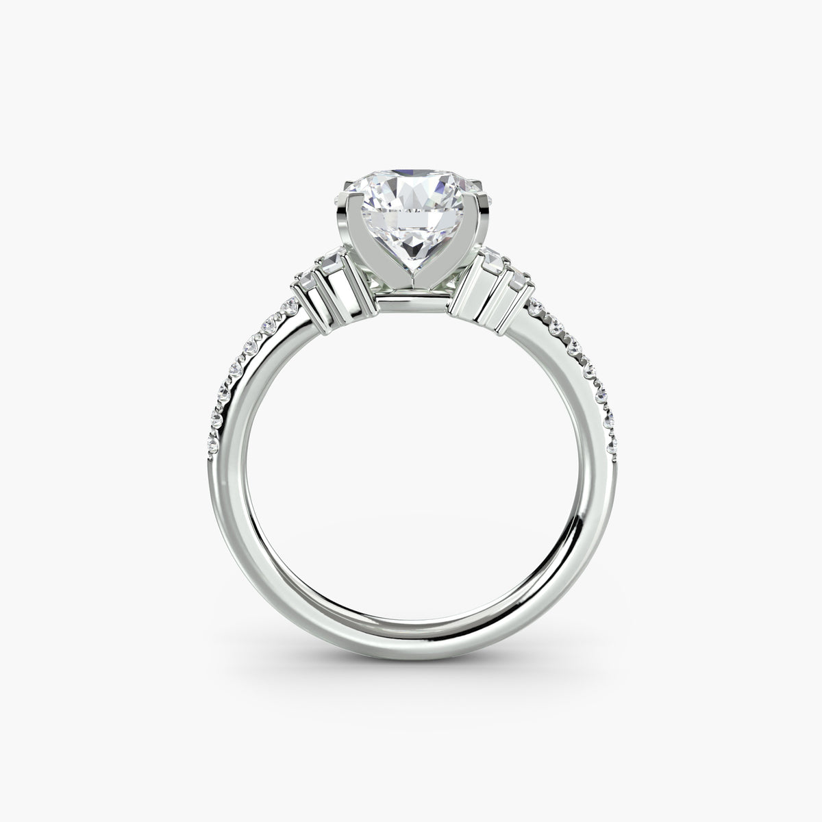 Alessia Solitaire with Pavé
