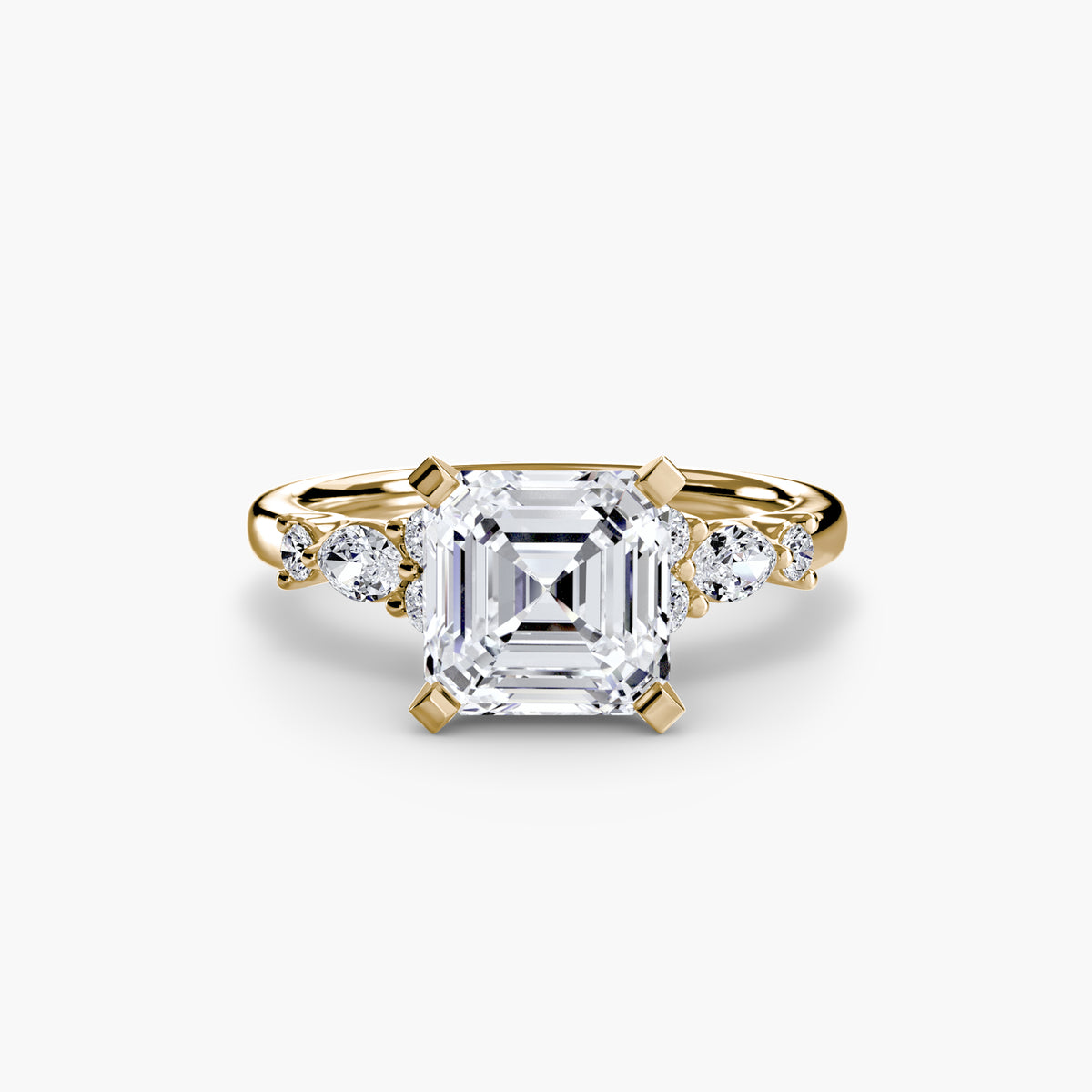 Fiorella Floral Accent Solitaire
