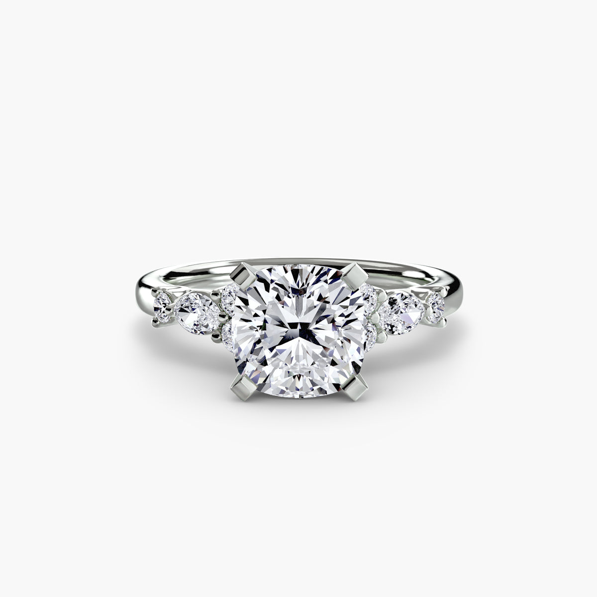 Fiorella Floral Accent Solitaire