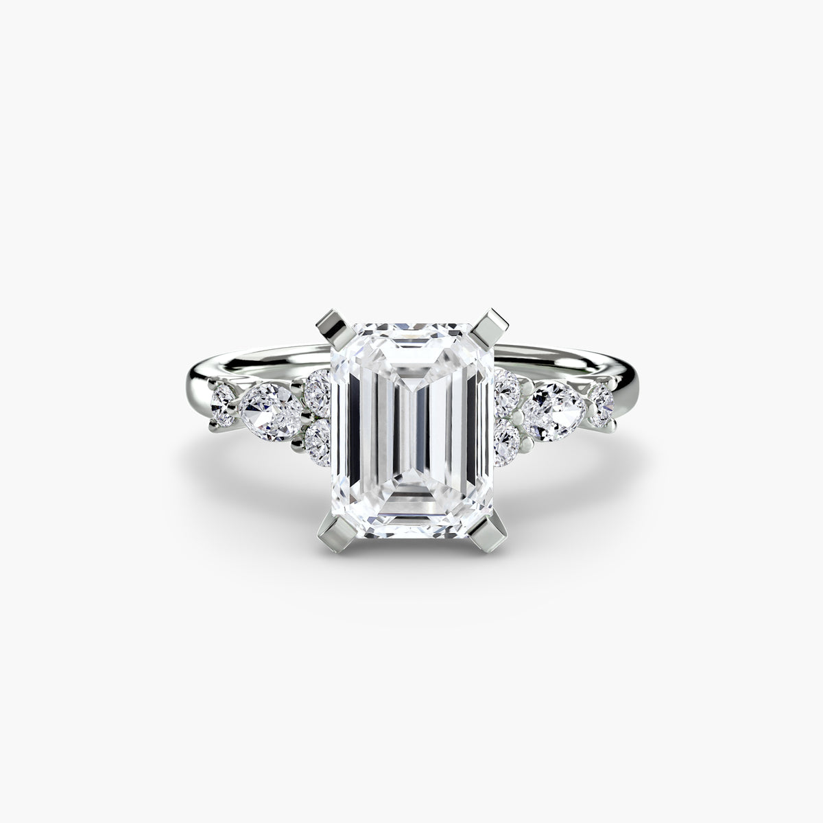 Fiorella Floral Accent Solitaire