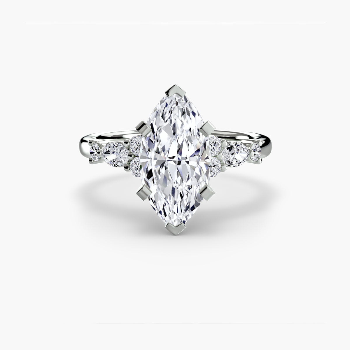Fiorella Floral Accent Solitaire