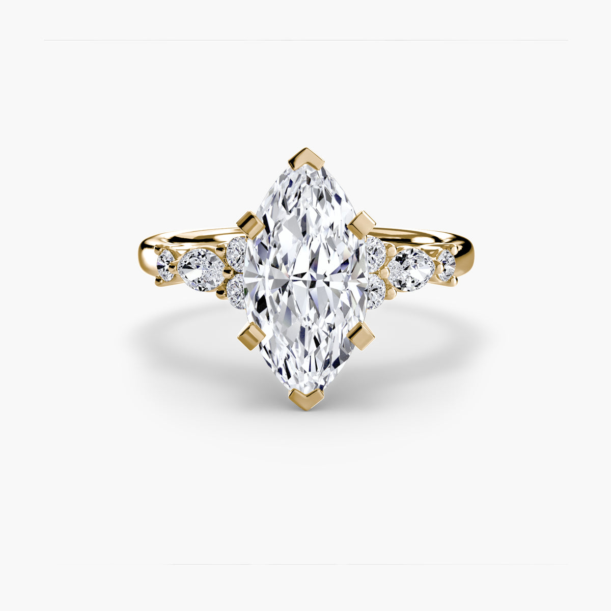 Fiorella Floral Accent Solitaire