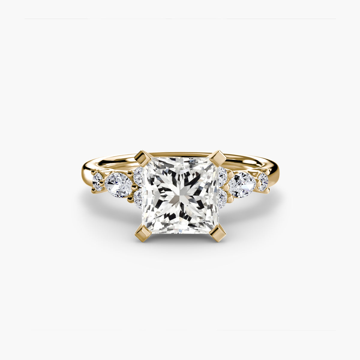 Fiorella Floral Accent Solitaire