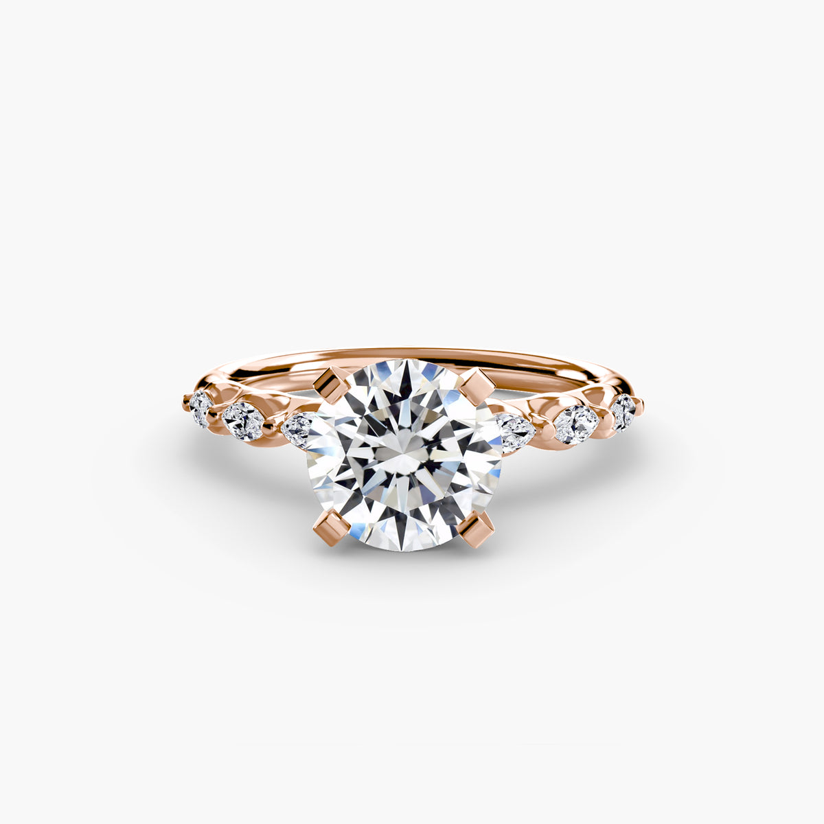 Fiorella Floral Accent Solitaire