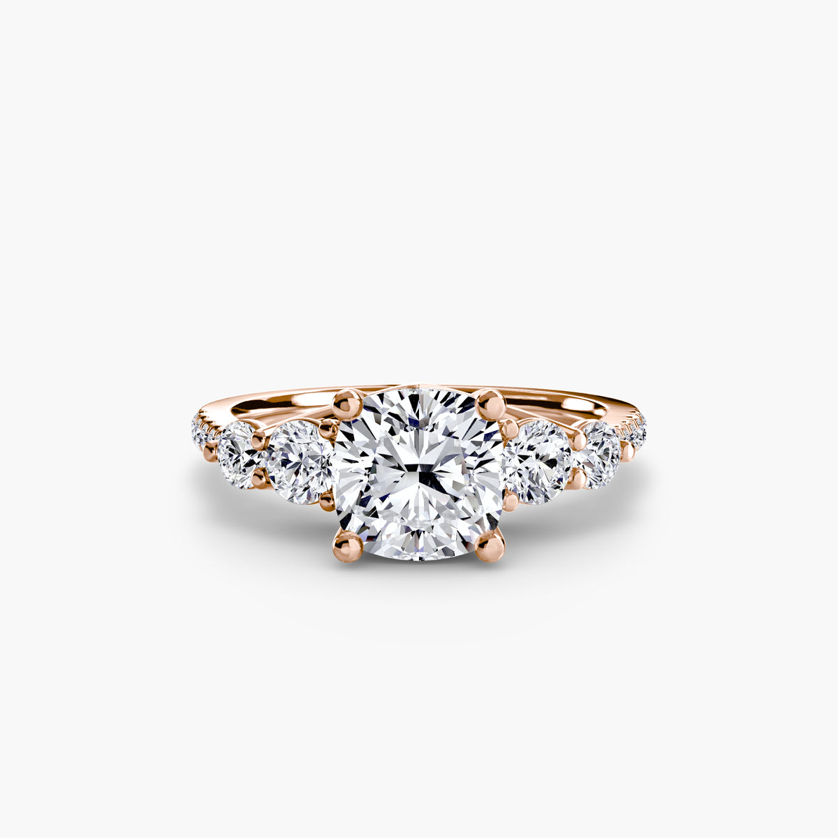 Ilaria Five-Stone with Pavé Band