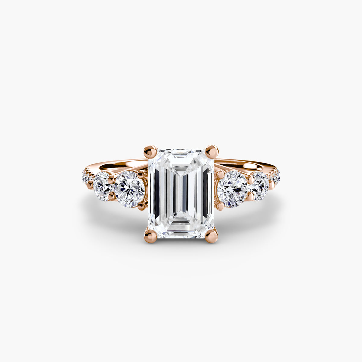 Ilaria Five-Stone with Pavé Band