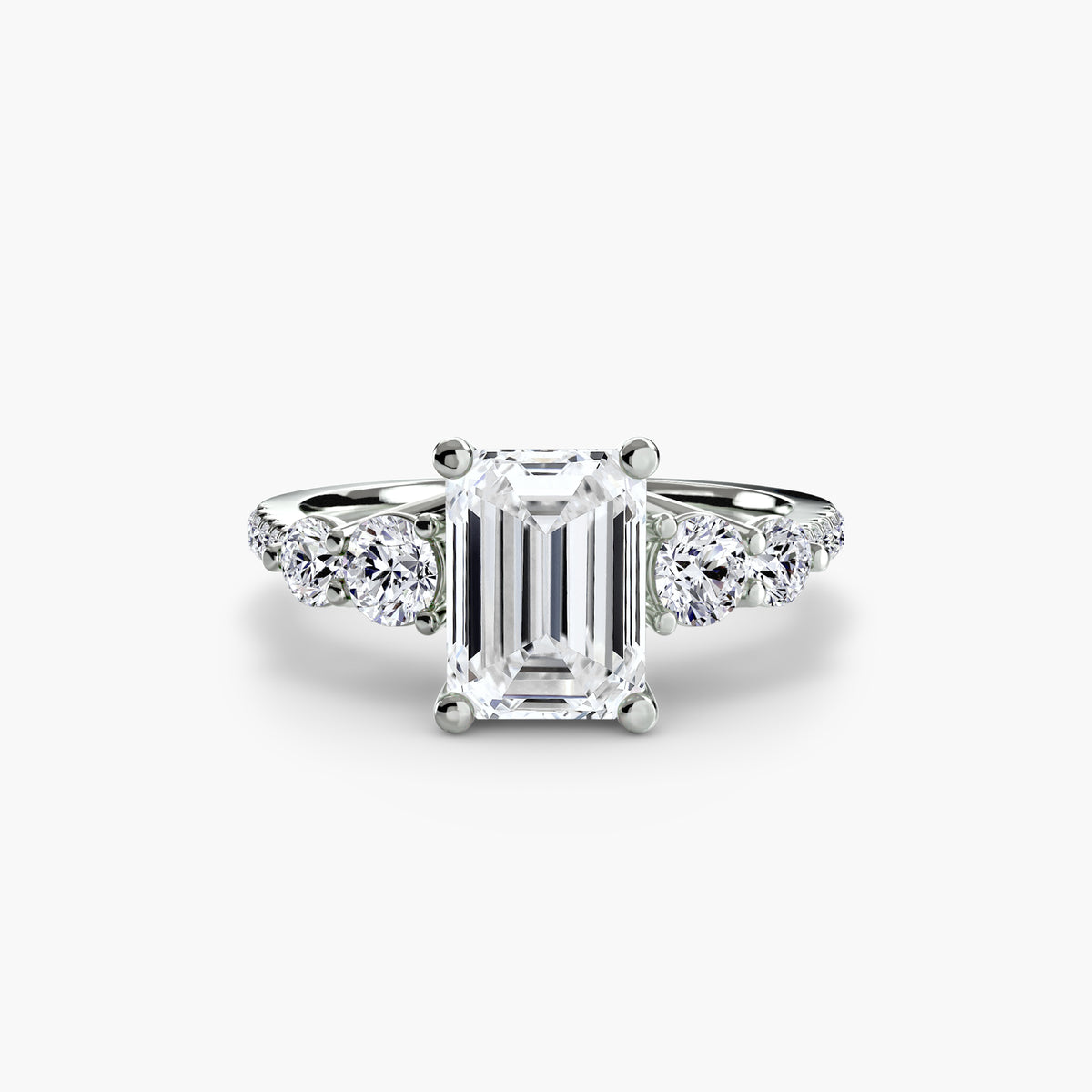Ilaria Five-Stone with Pavé Band