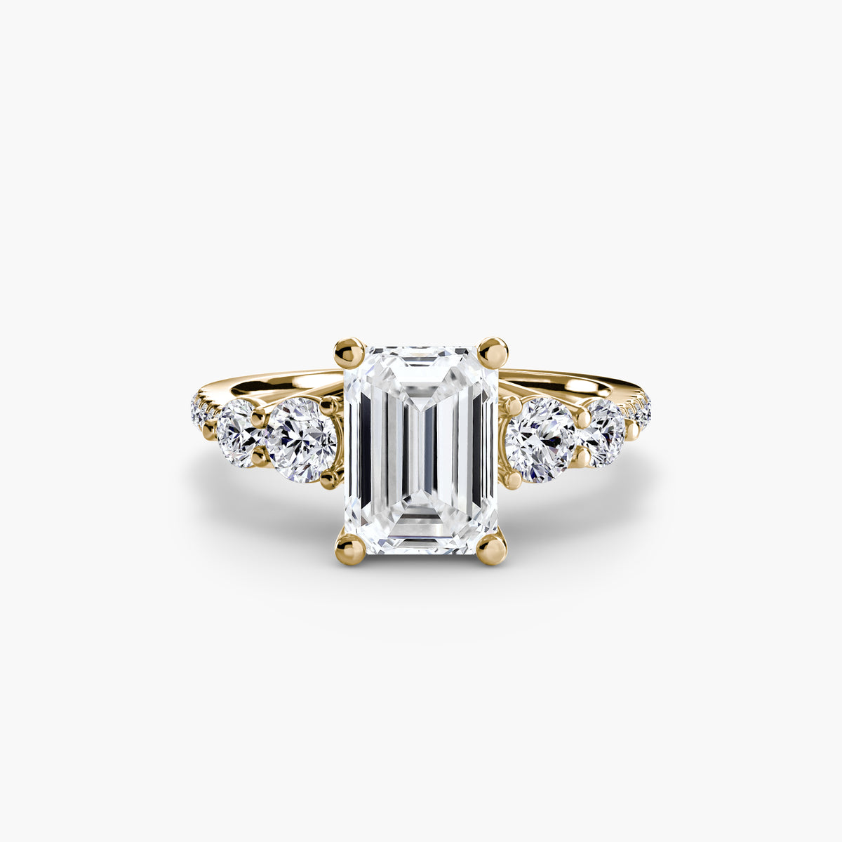 Ilaria Five-Stone with Pavé Band