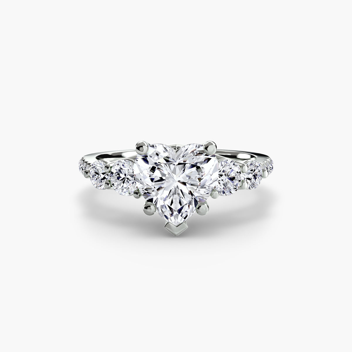 Ilaria Five-Stone with Pavé Band