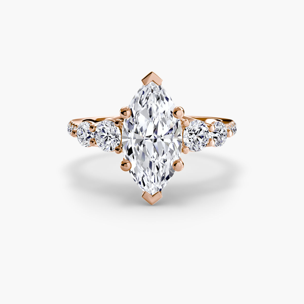 Ilaria Five-Stone with Pavé Band