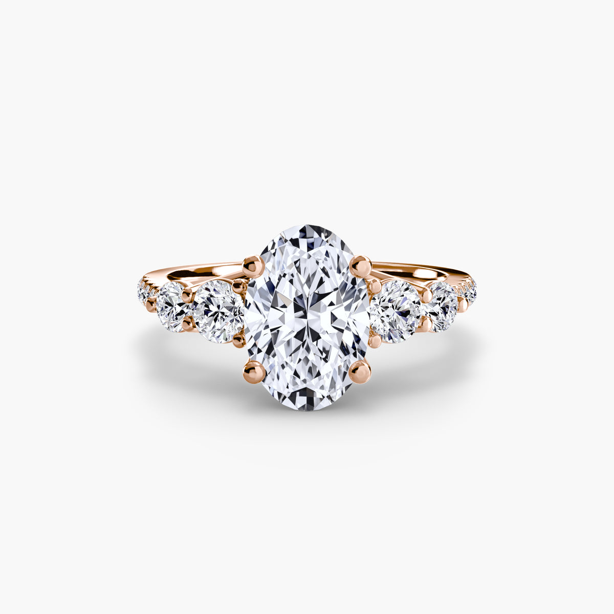 Ilaria Five-Stone with Pavé Band