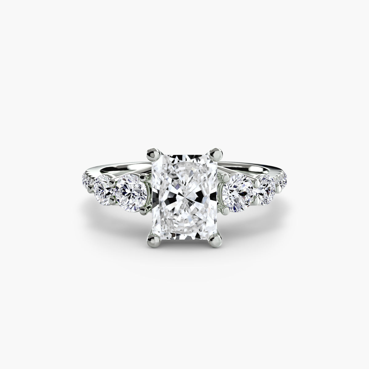 Ilaria Five-Stone with Pavé Band
