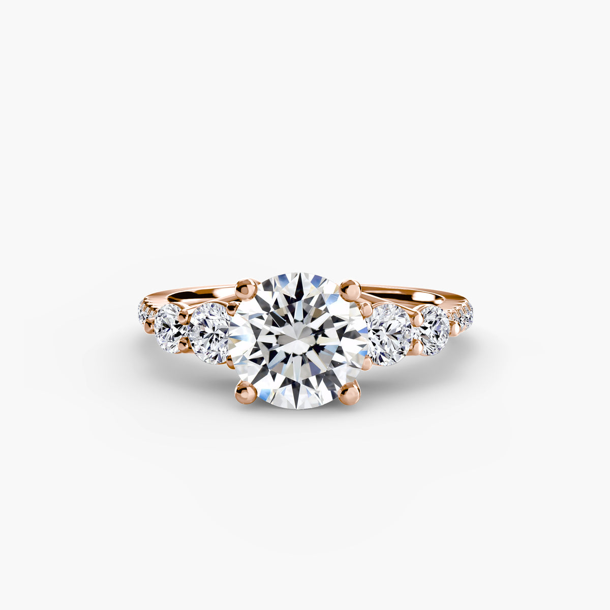 Ilaria Five-Stone with Pavé Band