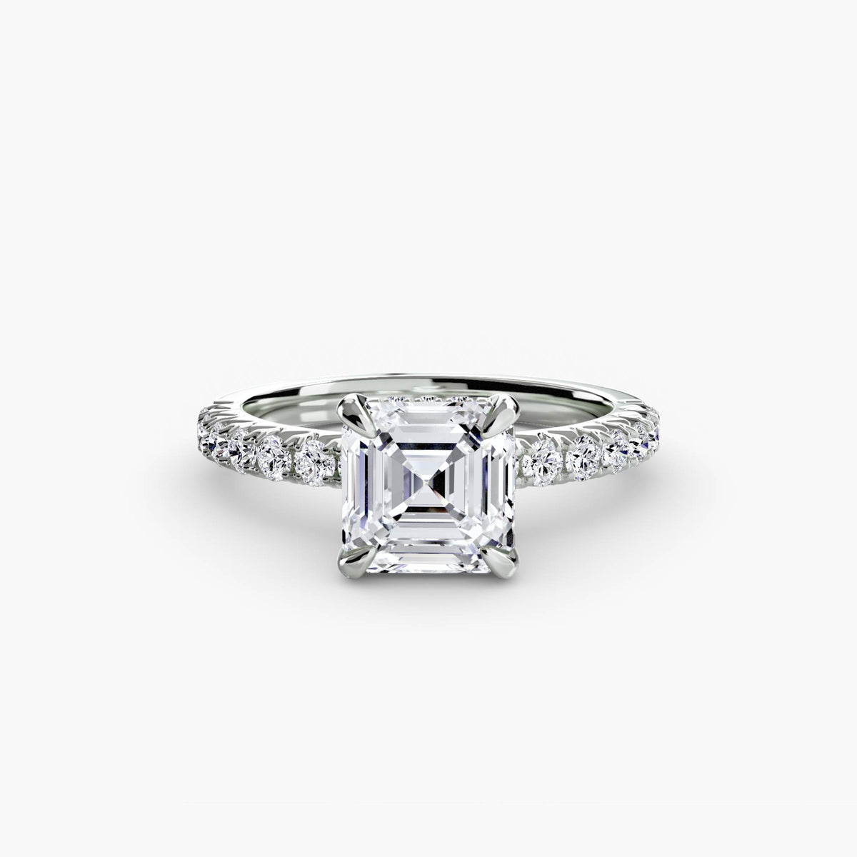 Paloma Solitaire with Pavé