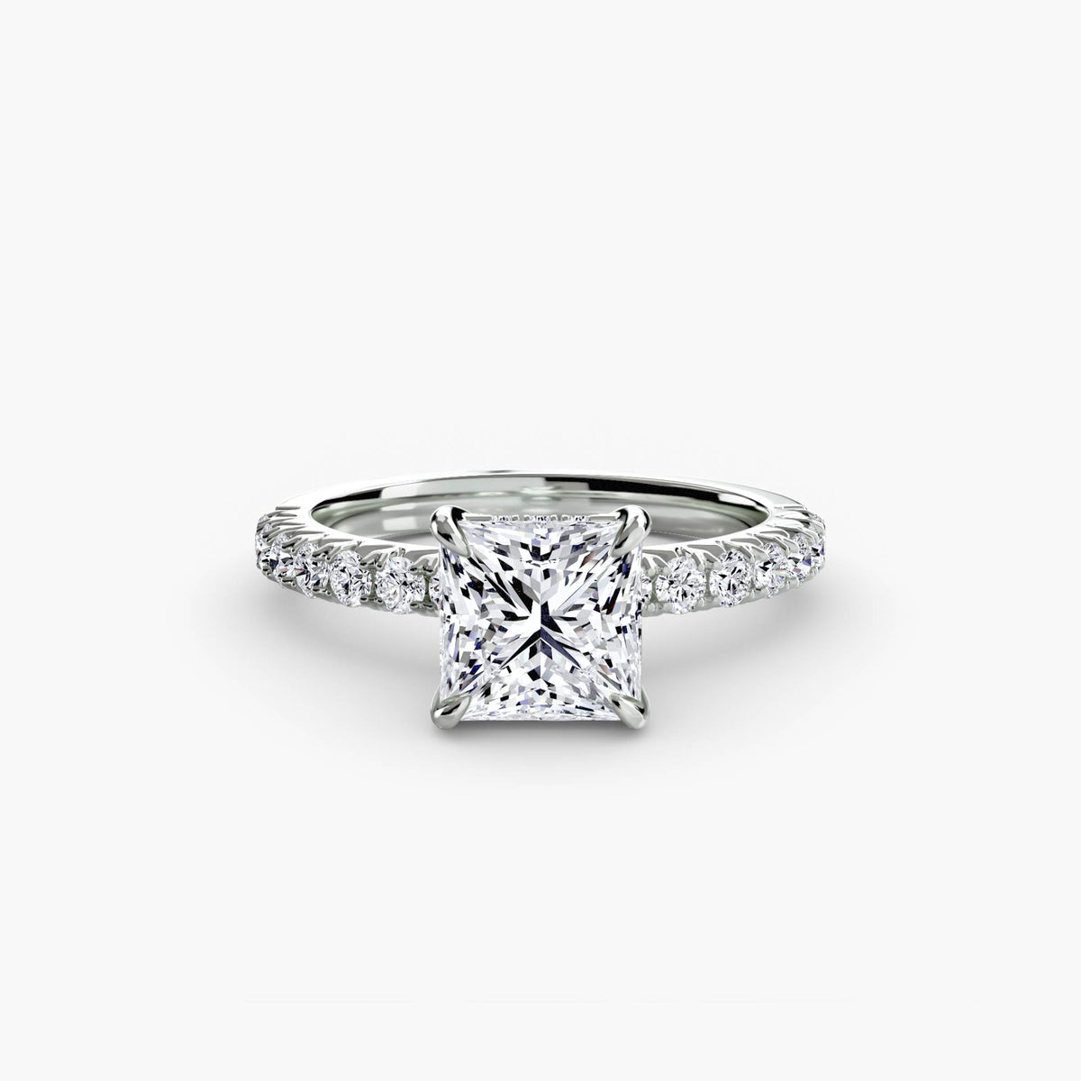 Paloma Solitaire with Pavé