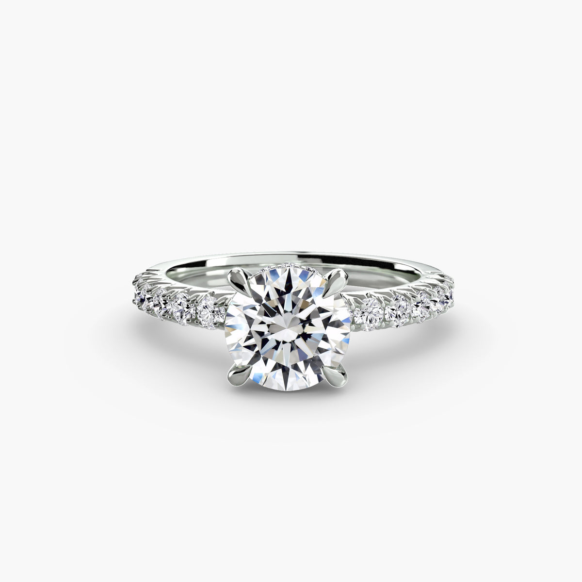 Paloma Solitaire with Pavé