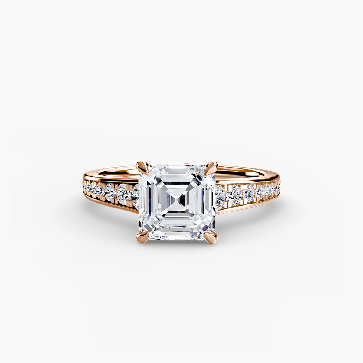 Bianca Solitaire with Pavé