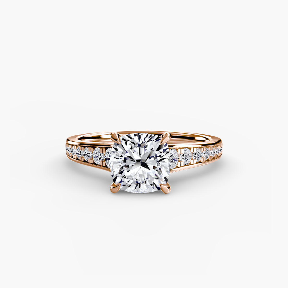 Bianca Solitaire with Pavé