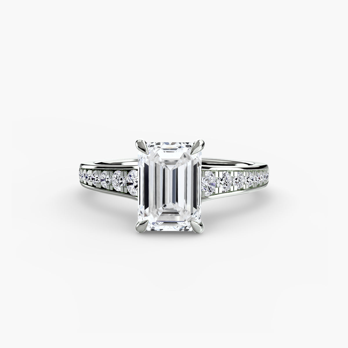 Bianca Solitaire with Pavé
