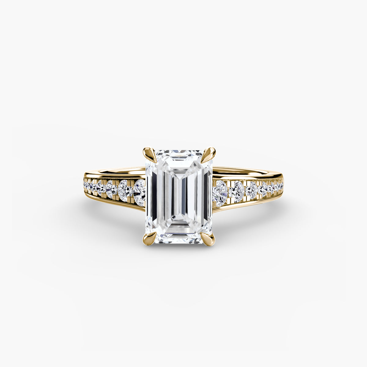 Bianca Solitaire with Pavé
